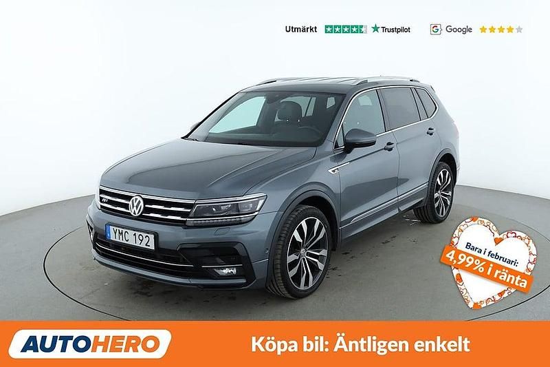 Begagnad VW Tiguan Allspace Highline 243 HK (178 kW) 2018 Mörkgrå SUV