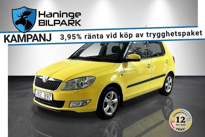 Gul Begagnad 2010 Skoda Fabia Elegance Halvkombi | 39 900 kr (Marknadspris) - Bild 1/2