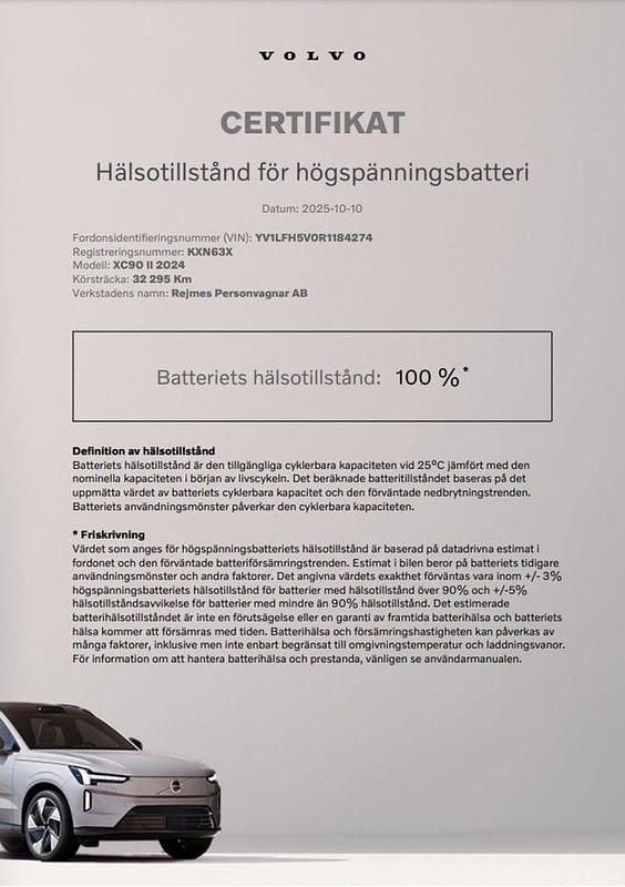 Begagnad Volvo XC90 Plus 462 HK (339 kW) 2024 Grå SUV