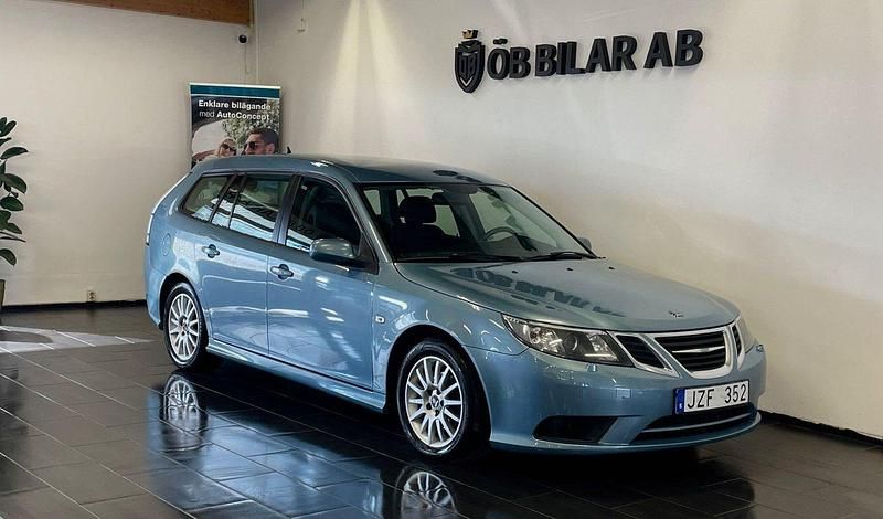 Blå Begagnad 2008 Saab 9-3 Linear Kombi | 69 900 kr (Marknadspris) - Bild 1/4
