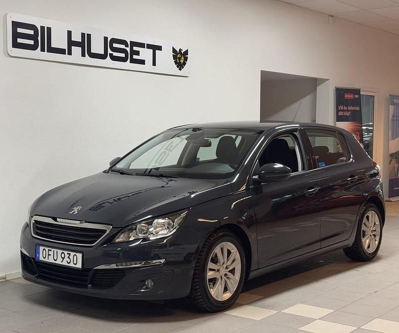 Begagnad Peugeot 308 Active 120 HK (88 kW) 2016 Mörkgrå Halvkombi