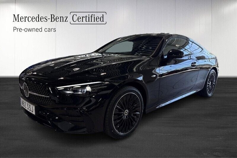 Svart (black) Begagnad 2025 Mercedes CLE300 Premium Sportkupé | 689 900 kr (Marknadspris) - Bild 1/4