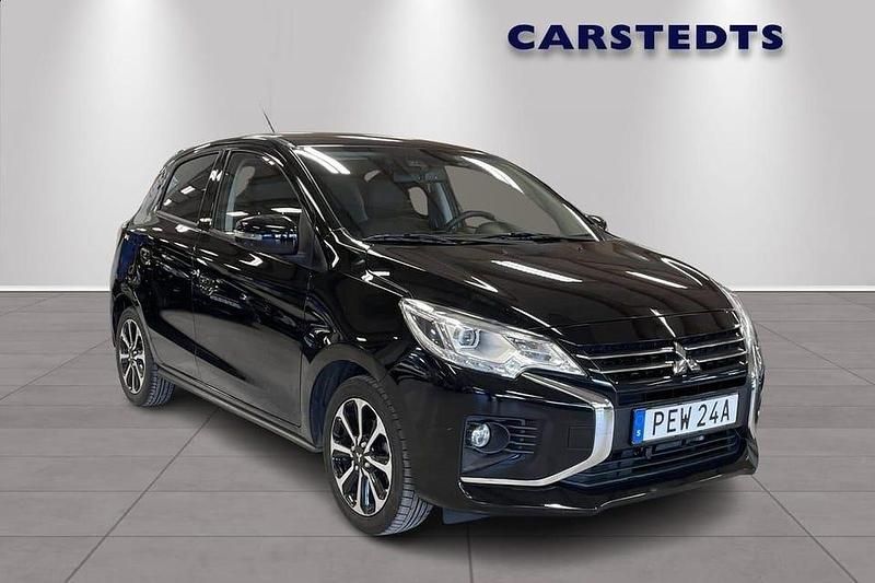 Svart Begagnad 2023 Mitsubishi Space Star Comfort Edition Kombi | 179 900 kr (Marknadspris) - Bild 1/4