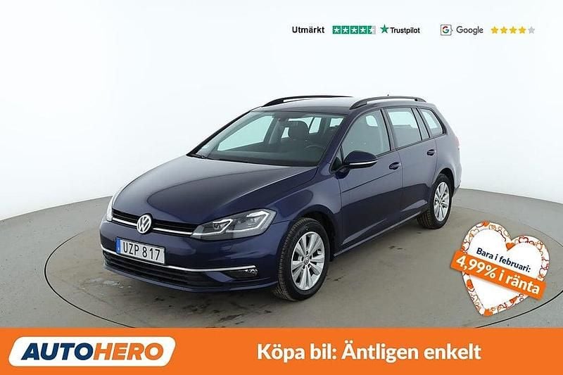 Begagnad VW Golf VII 117 HK (86 kW) 2018 Mörkblå Kombi