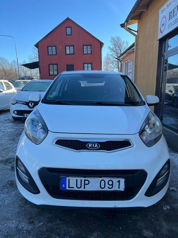 Begagnad Kia Picanto Comfort 86 HK (63 kW) 2011 Vit Halvkombi