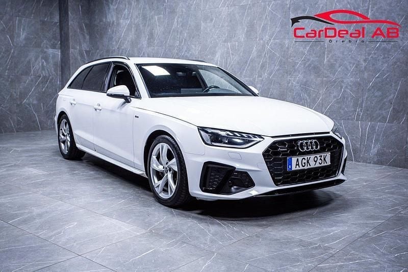 Vit Begagnad 2021 Audi A4 S-Line Kombi | 289 800 kr (Marknadspris) - Bild 1/4