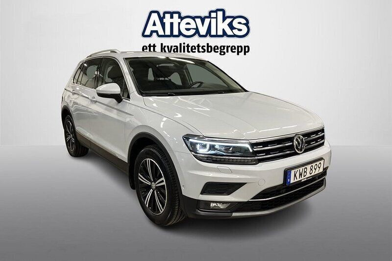 Vit Begagnad 2018 VW Tiguan SUV | 289 900 kr (Marknadspris) - Bild 1/4