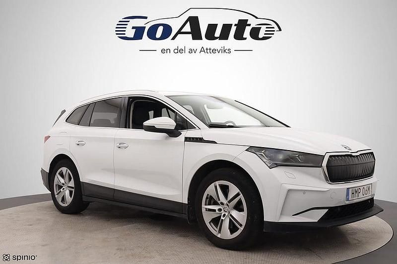 Vit Begagnad 2021 Skoda Enyaq iV SUV | 299 500 kr (Bra pris) - Bild 1/4