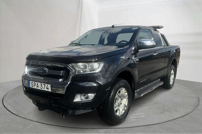Svart Begagnad 2017 Ford Ranger Pickup | 89 000 kr (Superpris) - Bild 1/4