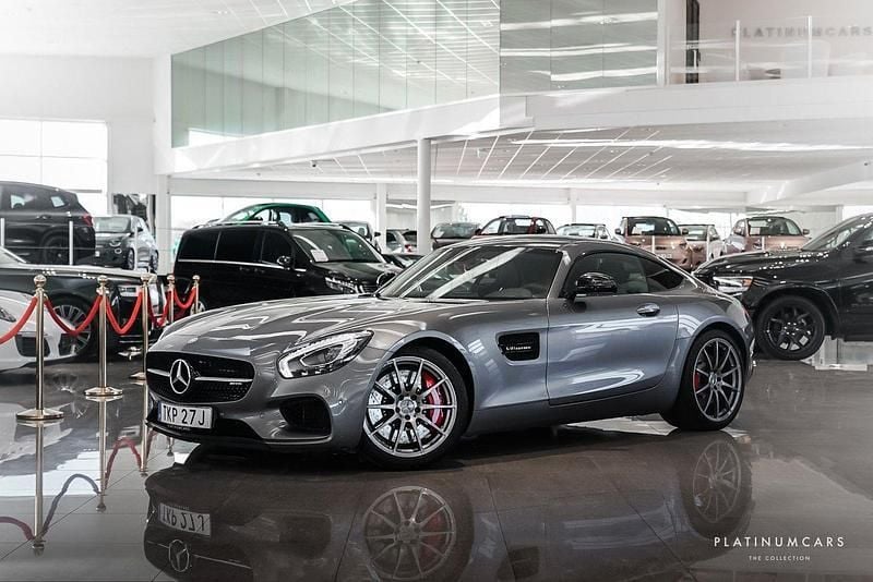 Grå (selenite grå metallic) Begagnad 2016 Mercedes AMG GT S AMG Sportkupé | 879 000 kr - Bild 1/4