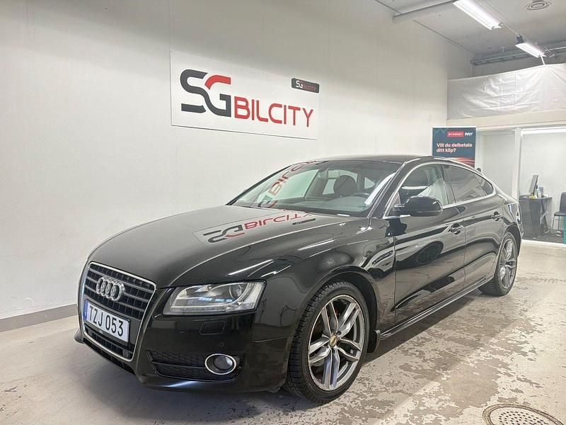 Svart Begagnad 2010 Audi A5 Sportback Halvkombi | 69 900 kr - Bild 1/4