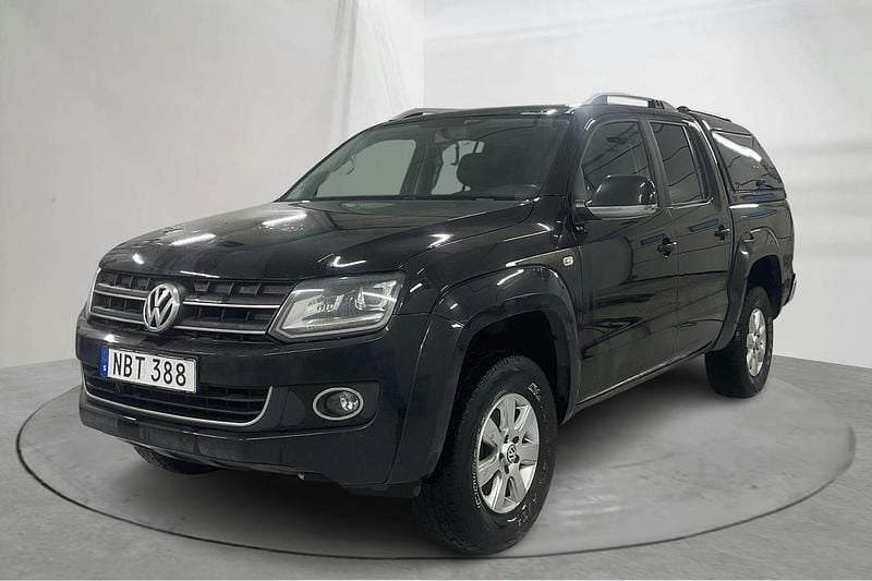 Svart Begagnad 2016 VW Amarok Highline Pickup | 165 000 kr (Superpris) - Bild 1/4