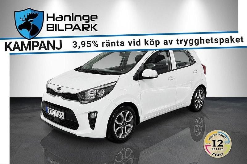 Vit Begagnad 2018 Kia Picanto Halvkombi | 89 995 kr (Marknadspris) - Bild 1/3
