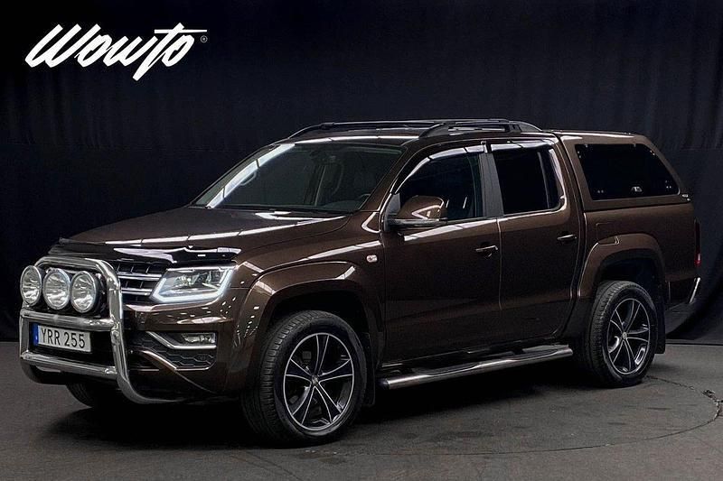 Brun Begagnad 2018 VW Amarok Highline Pickup | 379 800 kr (Lite dyr) - Bild 1/3