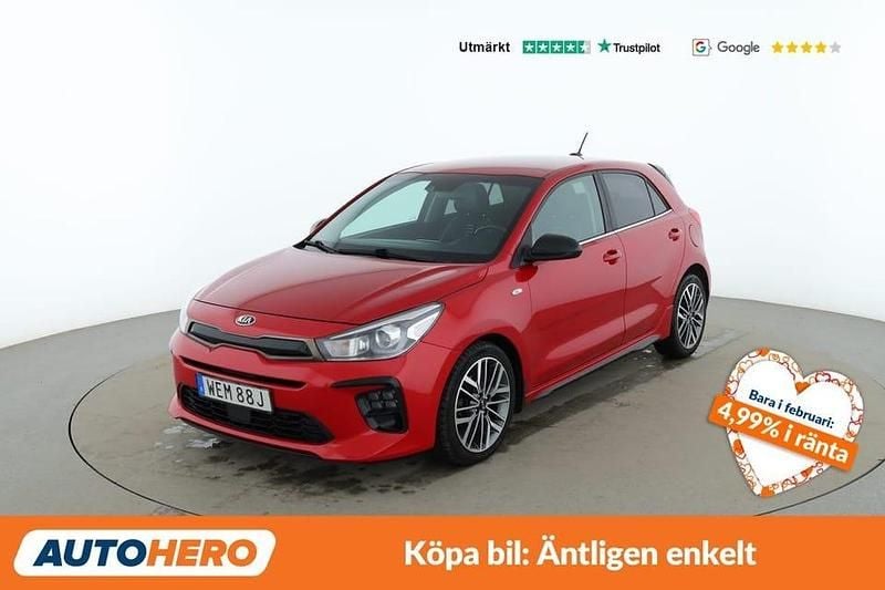 Röd Begagnad 2019 Kia Rio Spirit Sedan | 149 000 kr (Bra pris) - Bild 1/4