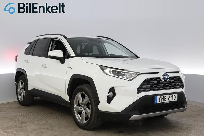 Vit Begagnad 2021 Toyota RAV4 Hybrid Executive SUV | 354 900 kr (Marknadspris) - Bild 1/4