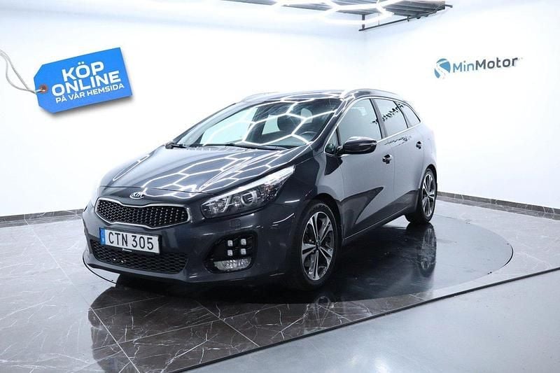 Grå Begagnad 2018 Kia Ceed Sportswagon GT-Line Kombi | 139 900 kr (Marknadspris) - Bild 1/4