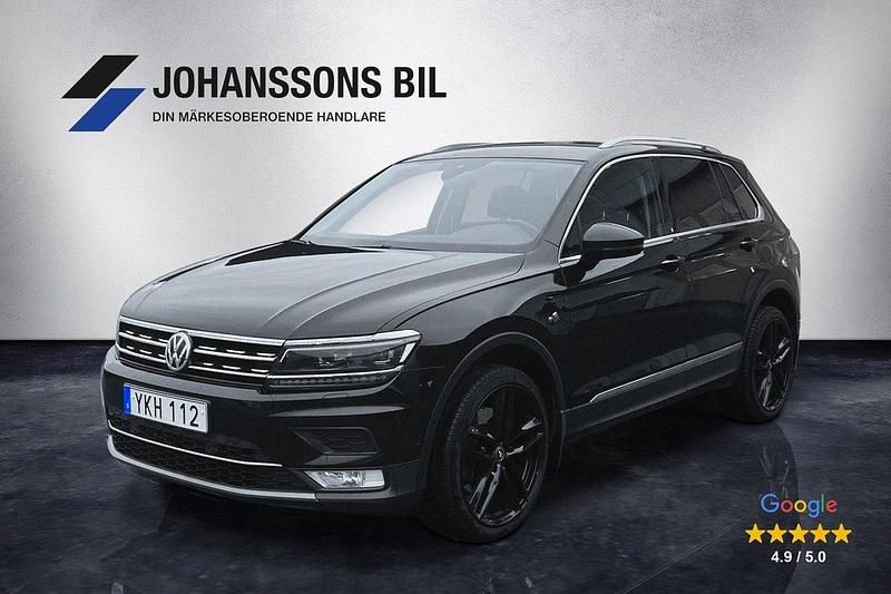 Svart Begagnad 2017 VW Tiguan Executive SUV | 209 900 kr (Marknadspris) - Bild 1/4