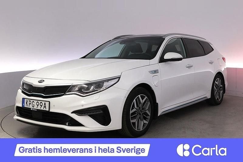 Begagnad Kia Optima Hybrid Sport 2020 Vit Sedan