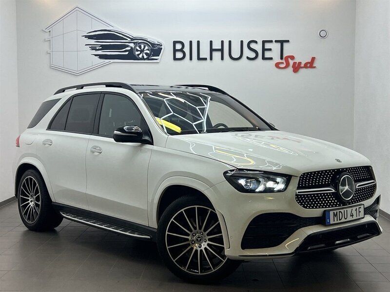 Vit Begagnad 2019 Mercedes GLE400 AMG SUV | 728 500 kr (Lite dyr) - Bild 1/4