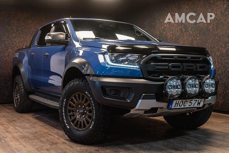 Blå Begagnad 2020 Ford Ranger Raptor Pickup | 399 500 kr (Dyr) - Bild 1/4
