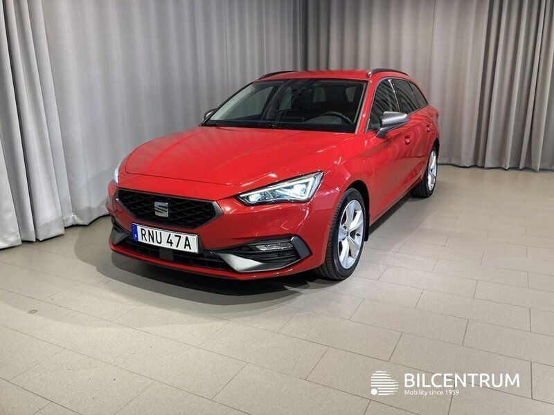 Röd Begagnad 2021 Seat Leon FR Kombi | 239 800 kr (Marknadspris) - Bild 1/4