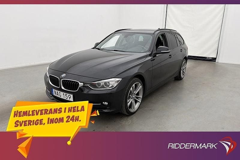 Svart Begagnad 2012 BMW 328 Sport Line Kombi | 124 800 kr (Bra pris) - Bild 1/3