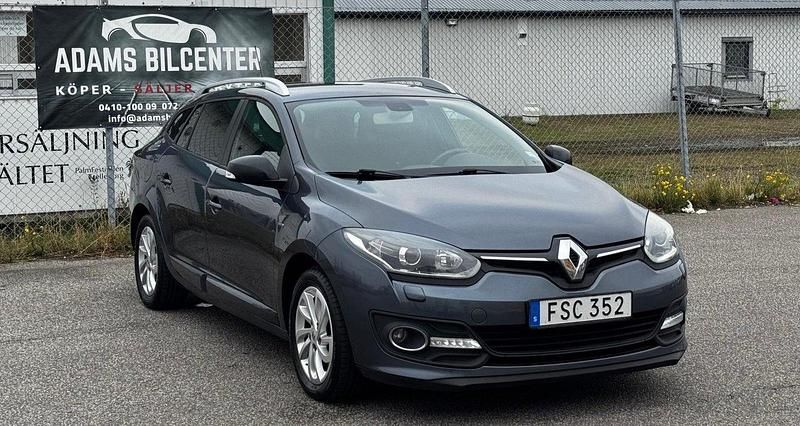 Mörkgrå Begagnad 2015 Renault Mégane GrandTour LIMITED Kombi | 83 900 kr (Marknadspris) - Bild 1/4