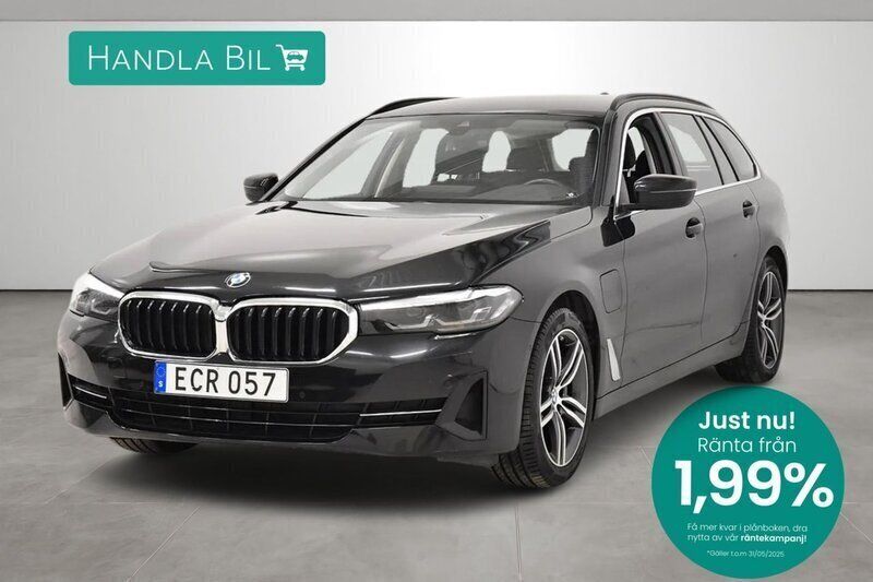 Svart Begagnad 2021 BMW 530e Kombi | 369 900 kr (Bra pris) - Bild 1/3