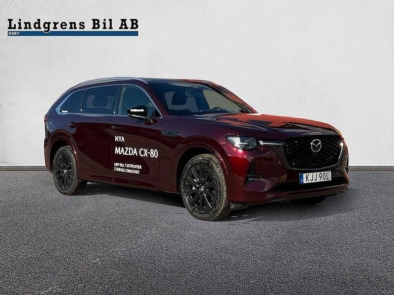 Röd Ny 2024 Mazda CX-80 Homura-Line SUV | 619 900 kr (Bra pris) - Bild 1/4