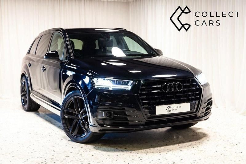 Svart Begagnad 2018 Audi Q7 S-Line SUV | 449 000 kr (Lite dyr) - Bild 1/4