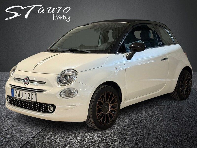 Vit Begagnad 2019 Fiat 500C Lounge Cab | 159 900 kr (Dyr) - Bild 1/4