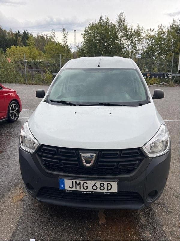 Vit Begagnad 2019 Dacia Dokker Express Van | 64 500 kr (Bra pris) - Bild 1/4