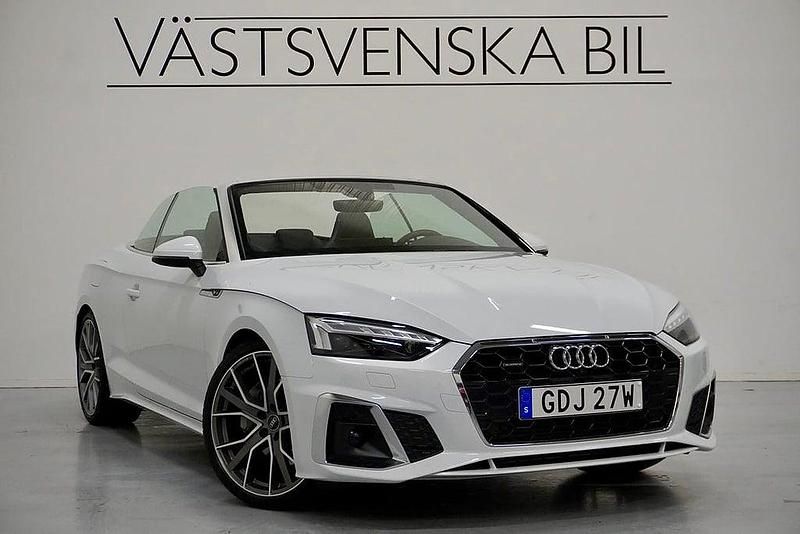 Begagnad Audi A5 Cabriolet S-Line 265 HK (194 kW) 2022 Vit Cab