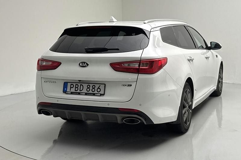 Begagnad Kia Optima GT-Line 141 HK (103 kW) 2017 Vit Kombi