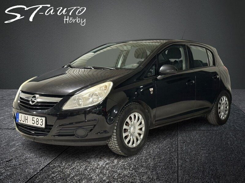 Svart Begagnad 2009 Opel Corsa Enjoy Halvkombi | 42 900 kr (Lite dyr) - Bild 1/4