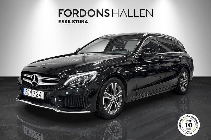 Begagnad Mercedes C220 AMG 170 HK (125 kW) 2018 Svart Kombi