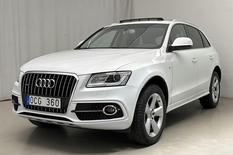 Vit Begagnad 2014 Audi Q5 S-Line SUV | 174 800 kr (Lite dyr) - Bild 1/4