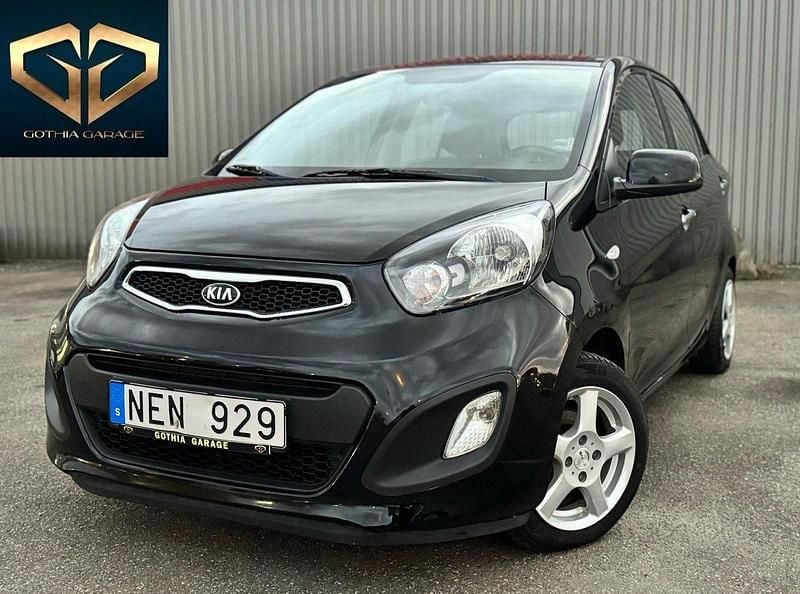 Svart Begagnad 2012 Kia Picanto Halvkombi | 49 900 kr (Marknadspris) - Bild 1/3