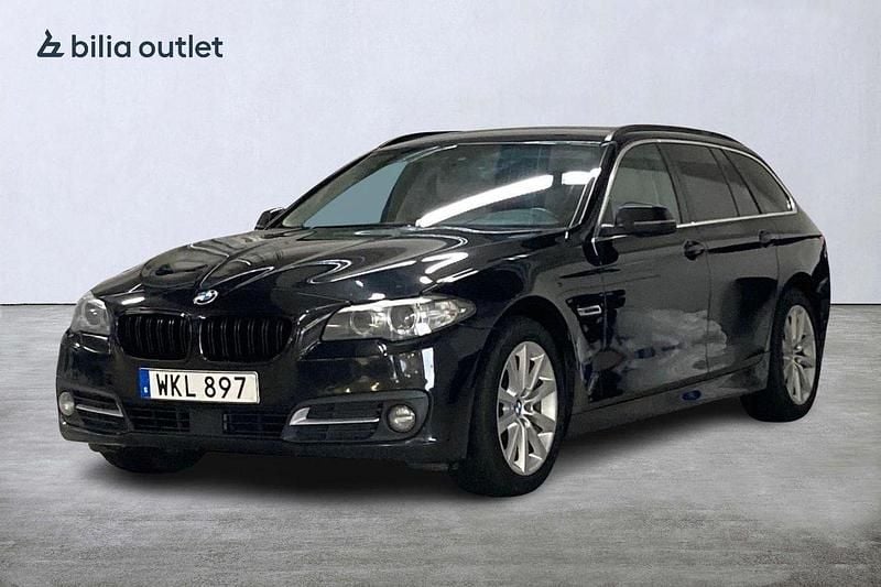 Svart Begagnad 2017 BMW 520 Kombi | 109 900 kr (Bra pris) - Bild 1/4
