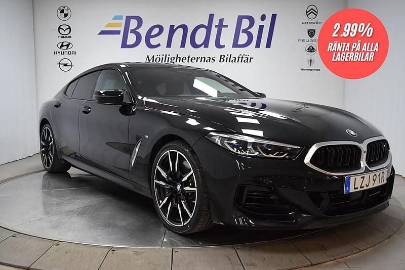 Begagnad BMW M850 Comfort Edition 530 HK (389 kW) 2024 Black sapphire metallic Sportkupé