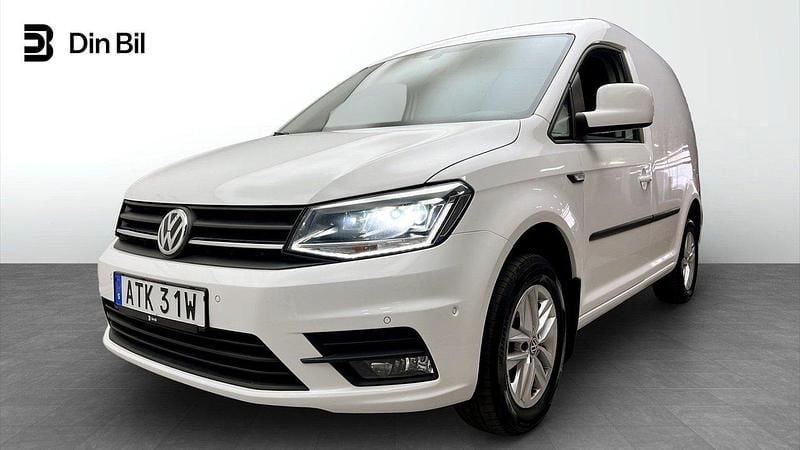 Vit (candyvit) Begagnad 2020 VW Caddy Minibuss | 209 900 kr (Marknadspris) - Bild 1/4