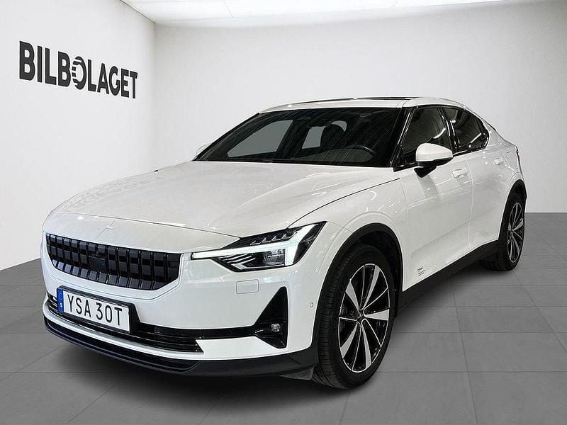 Vit Begagnad 2021 Polestar 2 Pilot Sedan | 329 800 kr (Bra pris) - Bild 1/4
