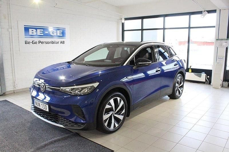 Blå Begagnad 2021 VW ID.4 Pro Performance SUV | 284 000 kr (Bra pris) - Bild 1/4