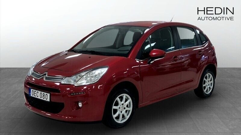 Röd (red) Begagnad 2016 Citroën C3 Halvkombi | 69 900 kr (Bra pris) - Bild 1/4