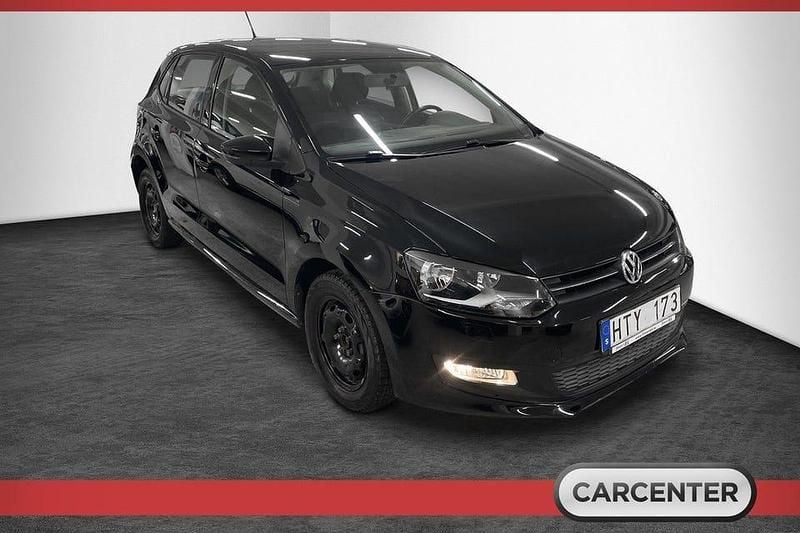Begagnad VW Polo 86 HK (63 kW) 2010 Svart Halvkombi
