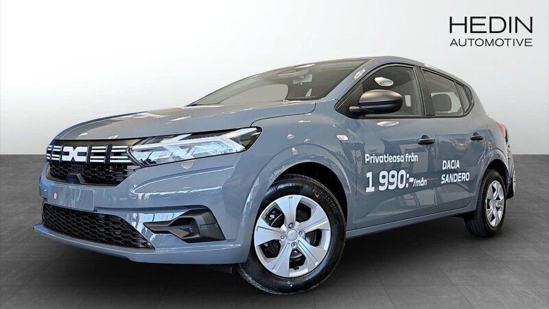 Grå (grey) Ny 2025 Dacia Sandero Essentiel Halvkombi | 196 200 kr (Marknadspris) - Bild 1/4