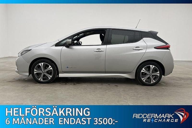 Silver Begagnad 2018 Nissan Leaf 360º Halvkombi | 134 800 kr (Marknadspris) - Bild 1/3