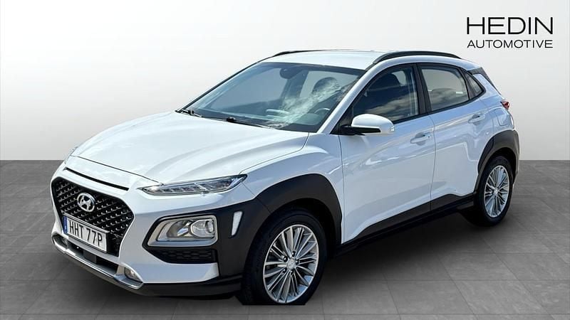 Vit (white) Begagnad 2020 Hyundai Kona SUV | 179 000 kr (Bra pris) - Bild 1/4
