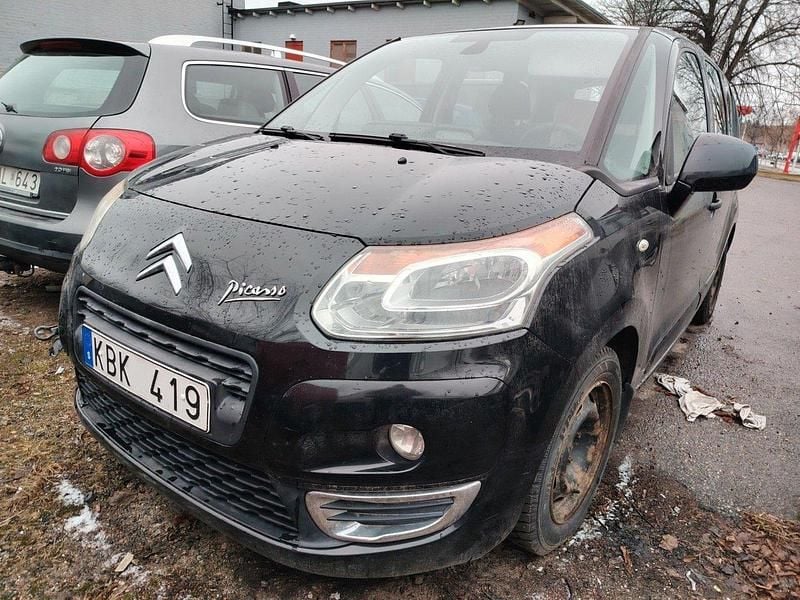 Svart Begagnad 2009 Citroën C3 Picasso Minibuss | 12 900 kr (Superpris) - Bild 1/4
